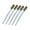 Gold, variant on Miulika 5 Wire Scratch Brushes,Rust Removal Tool Wires Bristles Wire Brush Set Cleaning for Home Welding Slag Machinists Shop Workers Gold