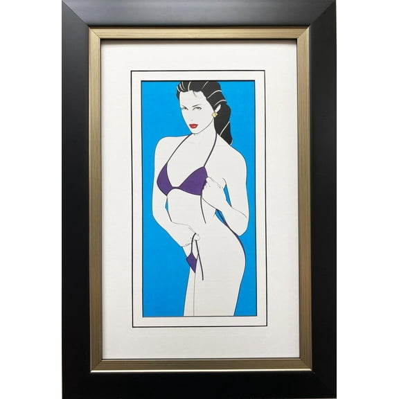Patrick Nagel "Untitled #13 NEW CUSTOM FRAMED Art Deco Print Generic