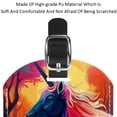 thumbnail image 4 of Square 2Pack PU Leather Unicorn Cruise Luggage Tag with Privacy Cover and Name ID Tag for Travel Handbags Backpacks Luggage Tags, 4 of 6
