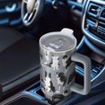 thumbnail image 6 of OBREWU Cute Border Collie Pattern Tumbler with Handle and Lid,Cute Border Collie Pattern 40oz Double Wall Vacuum Insulated Tumbler,Cups Gift for Women and Men, 6 of 7