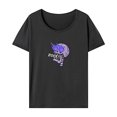 thumbnail image 1 of Camiseta para mujer verano suave verano Tops para mochilero, desplazamientos, viajes de vacaciones XL, 1 of 7