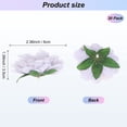 thumbnail image 3 of Uxcell 30-Pack Cabezas de Peonías Artificiales, Cabeza de Peonía de Seda Falsa de 2.4 Pulgadas para Boda/Ramo/Pared de Flores [Morado, 6cm], 3 of 7