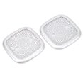 thumbnail image 2 of 2 piezas de cubierta de altavoz de techo de coche de acero inoxidable, moldura de rejilla de repuesto para Land Rover Range Rover Sport 2023, color plateado, 2 of 14
