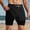 Black, variant on Adeawade Mens Summer Quick Drying Double Layer Lined Shorts Thin Fitness Running Training Three Quarter Sweatpants Basic Wear 2Xl Blue
