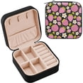 thumbnail image 2 of SKYSONIC Strawberry Leather Jewelry Box,Portable Mini Jewelry Case Traveling Jewelry Organizer for Rings Necklaces Bracelets Earrings, 2 of 7