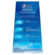 Crest 3D Whitestrips Sensitive At-Home Teeth Whitening Kit, 18 Treatments - 36 strips