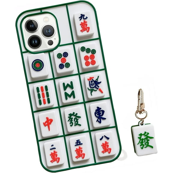 Phone Cases for Cute iPhone 11 Case, Silicone 3D Kawaii Phone Cases Squishy Fidget Protective Camera Lens Protector Cover Case(iPhone 11, Mahjong)