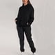 thumbnail image 3 of Sudadera Conjunto de chándal de 2 piezas para mujer, ropa deportiva informal de Color sólido para otoño e invierno Cgtredaw Negro T M para Mujer, 3 of 5