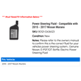 thumbnail image 2 of Power Steering Fluid - Compatible with 2015 - 2017 Nissan Murano 2016, 2 of 2
