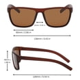 thumbnail image 3 of Men's Sporty Polarized Sunglasses - Brown Frame / Brown Lens, 3 of 8