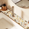 thumbnail image 2 of Yayeee Faucet Mat for Kitchen Sink 30" Diatomite Long Splash Guard Pad, Beige Birds Floral, 2 Pack, 2 of 7