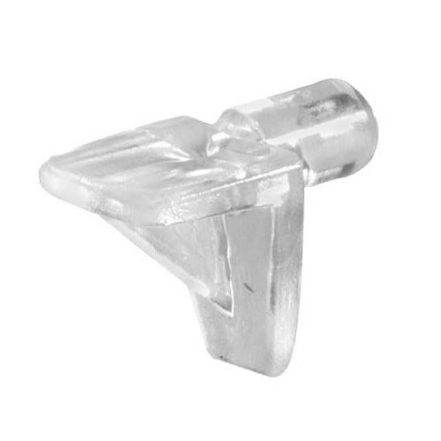 Soporte para repisas Richelieu, plástico transparente, 2,27 kg (paquete de 5)