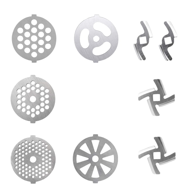 9 Discos De Placa Para Picadora De Carne, Accesorio Duradero Para Picadora De Carne Para Picadora De Carne Sunnimix Accesorio para picar carne