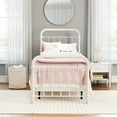 thumbnail image 5 of Hillsdale Furniture Kirkwood Classic Metal Twin Bed with Frame, Soft White, 5 of 16