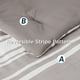 thumbnail image 5 of Set de Edredón Bedsure King 7 Piezas Rayas Taupe para Todas las Estaciones, 5 of 9