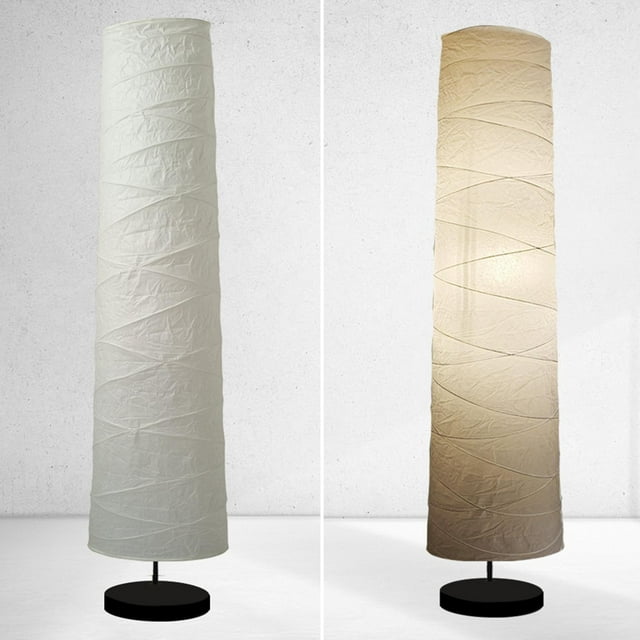 Pantalla de lámpara de pie de papel, , plegable, con protección para bombillas, cómoda, de pie, ideal para sala de estar, dormitorio, estudio y