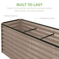 thumbnail image 6 of Best Choice Products 8x2x2ft Outdoor Metal Raised Garden Bed, Planter Box for Vegetables, Flowers, Herbs - Taupe, 6 of 8
