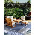 thumbnail image 4 of XNKOLMJ Outdoor Rug Carpet Waterproof Patio Rug 5x8 ft-Portable RV Camping Rug Mat-Non Fading Outdoor Area Rug for Deck Picnic Balcony Backyard Porch Beach Reversible Black &amp; White, 4 of 6