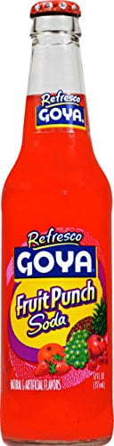 Goya Foods Refresco, Fruit Punch Soda, 12 Fl Oz (Pack of 24)