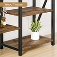 thumbnail image 4 of Danolapsi Triple Wide 5 Tier Book Shelf,Rustic Industrial Style Book Shelves with Open Display Shelves,Modern Bookcases and Bookshelves Furniture for Bedroom,Living Room and Home Office, 4 of 7