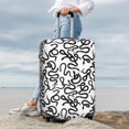 thumbnail image 3 of Lsque Hand Drawn Snake Printed Luggage Cover, Travel Luggage Protector,Scratch and Dirt Resistant, Fits 18-32 Inch Luggage - Small, 3 of 9