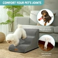thumbnail image 4 of PetSafe Curved Dog Stairs – Foam Ramp for Small Pets, Non-Slip Ladder for Bed & Sofa with Waterproof Cover, 4 of 5