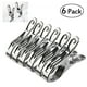 thumbnail image 1 of BRIGHTFUFU ULTNICE 6 piezas de acero inoxidable grandes clips de toalla de playa pinzas de plástico para ropa pinzas para colgar ropa, 1 of 7