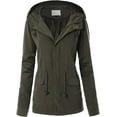 thumbnail image 1 of ORUYROP Women's Lightweight Front Zipper Solid Utility Anorak Hoodie Vest/Jacket, 1 of 6