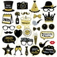 thumbnail image 2 of Event & party supplies,53 Pieces Black Golden Photo Booth Props For Birthday Wedding New Year Mix Of Hats Lipstick Tie Crowns And More Funny Selfie Props, 2 of 8