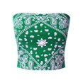 thumbnail image 1 of Made by Olivia Women's Causal Paisley Print Strapless Basic Tube Top, 1 of 1