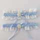 thumbnail image 1 of Ligas blancas para novia (2 piezas), liga de boda con encaje elástico, conjunto de liga de boda, accesorios de novia, 1 of 2