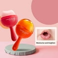 BONINGGG Fruit Flavored Lollipop Lipstick Colorless Moisturizing Candy