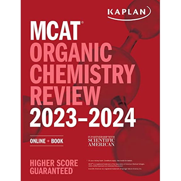 Pre-Owned MCAT Organic Chemistry Review 2023-2024: Online   Book (Kaplan Test Prep) Paperback