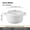 white, variant on Everglow Trading 5 qt Nonstick Cast Iron Dutch Oven, Enamel