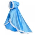 thumbnail image 5 of Esho 2-9Y Children Christmas Costumes Princess Cloak, Kids Xmas Santa Claus Velvet Hooded Cape Robe, Toddler Girls Boys Party Masquerade Capes Dress up for Halloween Christmas Carnival, 5 of 7