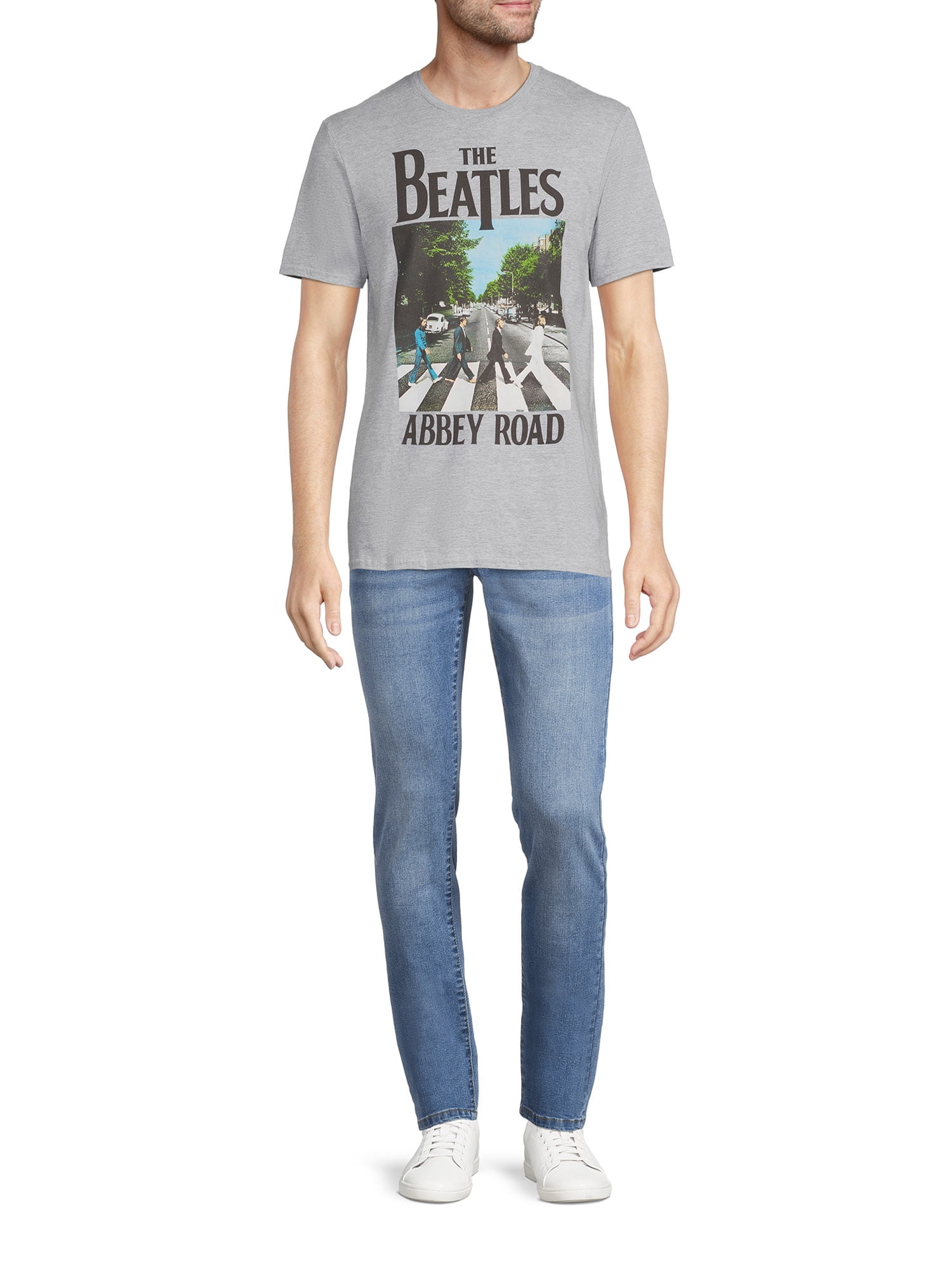 Short The Men\'s Sleeves with Road T-Shirt Beatles Graphic Abbey