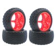 thumbnail image 3 of 4 pieces of RC Crawler Car Wheel Rim Tires Spare Parts /12 1/14 Vehicles 144001 124018 DIY Accs car Crawler - Red, 3 of 7