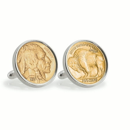 American Coin Treasures Nickel Buffalo Cufflinks