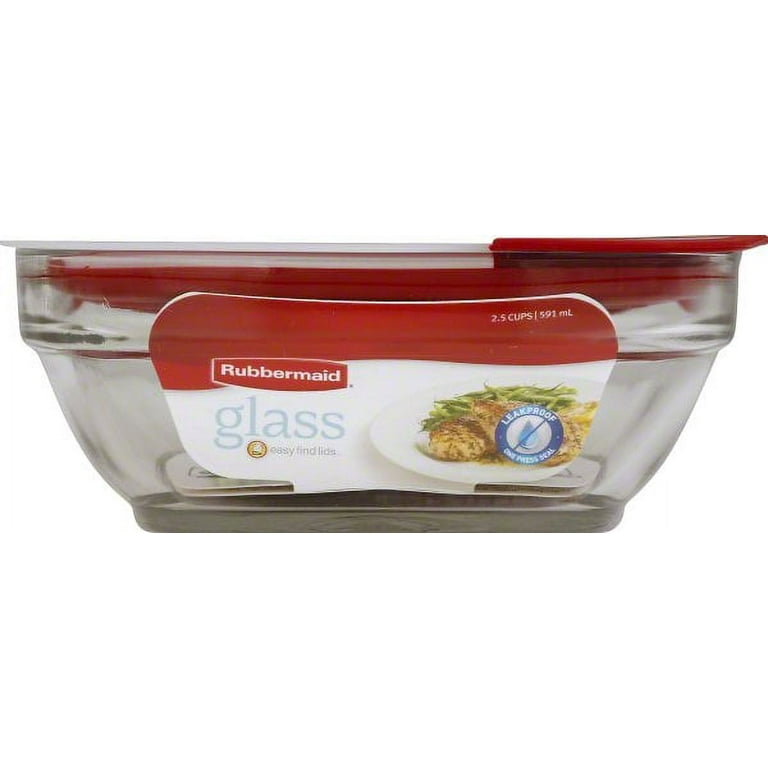 Rubbermaid Glass 2.5 Cup Container & Lid