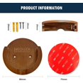 thumbnail image 4 of NEOUZA Coffee Portafilter Wall Rack Mount Hanger for 51/54mm, Espresso Filter Puck Screen Holder, Wooden, 4 of 8
