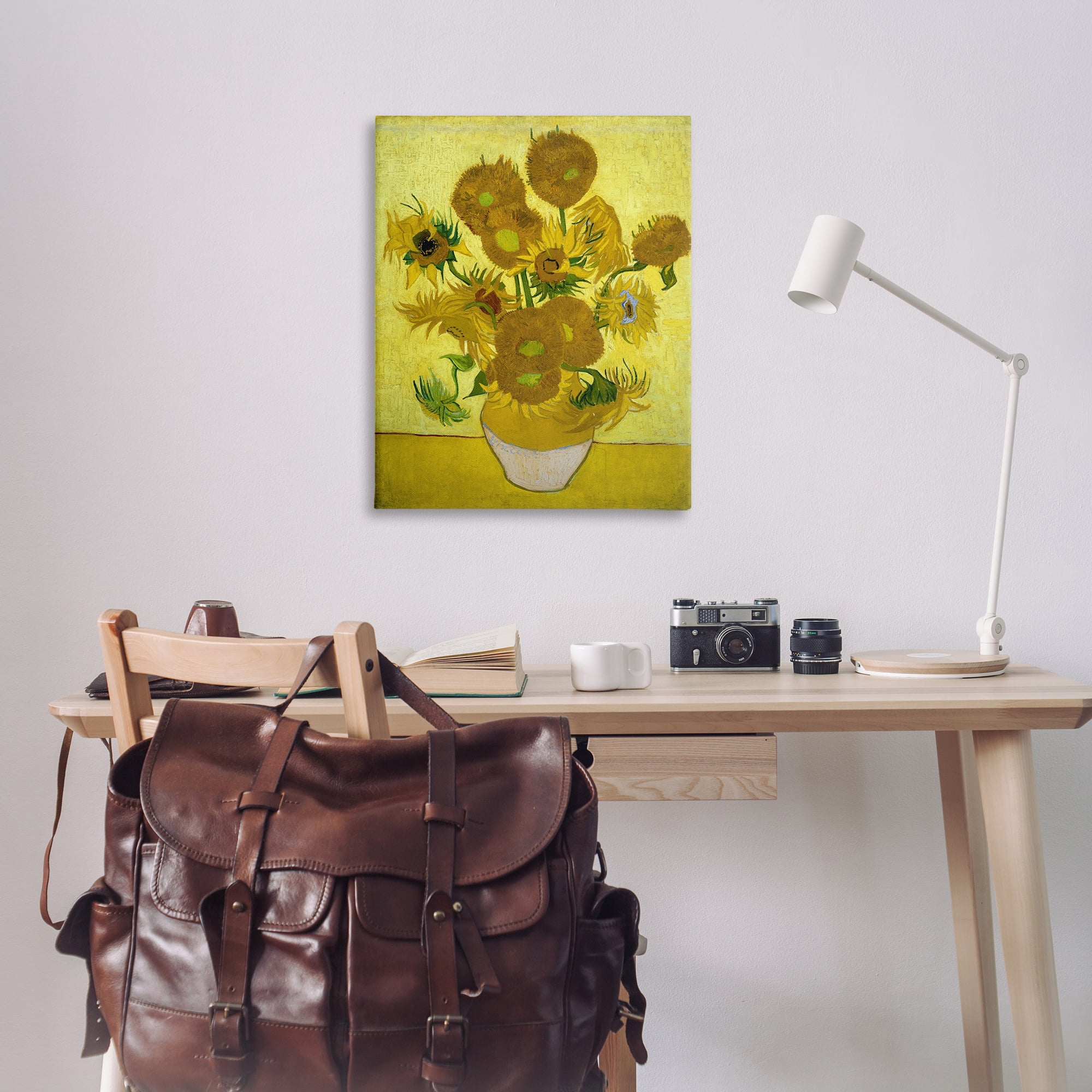 Stupell Industries Van Gogh Yellow Sunflowers Plants & Flowers Painting Wrapped Canvas Art Print Wall Art, 30 x 40