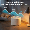thumbnail image 5 of Cat Water Fountain,101oz/3L Cat Fountain for Drinking Automatic Cat Water Dispenser Bowl for Pets& Small Animals, 5 of 7