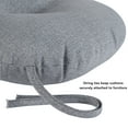 thumbnail image 4 of Heather Gray 15 in. Round Outdoor Bistro Seat Cushion (Set of 4) by Greendale Home Fashions, 4 of 7
