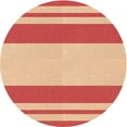 thumbnail image 1 of Ahgly Company Tapis Rond Lavable en Machine Intérieur Transitionnel Jaune, 8 Pieds Rond, 1 of 7