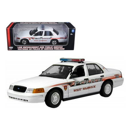 Ford Crown Victoria West Warwick Ri Police Car 1/18 Diecast Model Car by Motormax