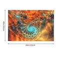 thumbnail image 5 of Mysterious Fractal Vortex Tapestry, Abstract Style Wall Decor Home Decor Bedroom Living Room Dorm Tapestry Room Wall Hanging 60 x 40 inches, 5 of 7