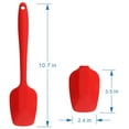 thumbnail image 6 of Silicone Spatulas, 10.6 inch Rubber Spoon Spatula Heat Resistant One Piece Design Seamless Non-Stick Spoonulas Flexible Scrapers Baking Mixing Tool (4 Pcs), 6 of 6