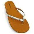 thumbnail image 6 of LAVARA Women’s Flip Flop Cushioned Vegan Leather T Strap Thong Sandals&nbsp;, 6 of 8