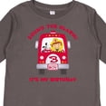 thumbnail image 4 of Inktastic Fire Truck 3rd Birthday Boy Boys Long Sleeve Toddler T-Shirt, 4 of 5