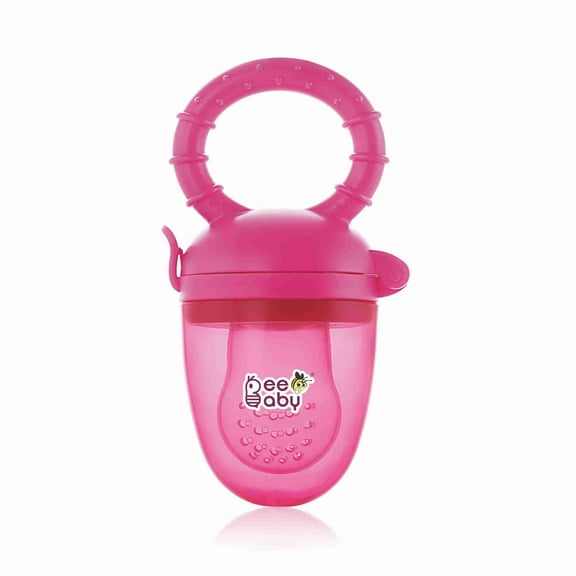 BeeBaby Fruttino Silicone Food and Fruit Nibbler -Pink